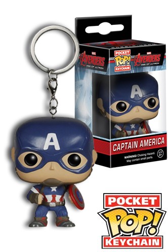 captain america pop keychain