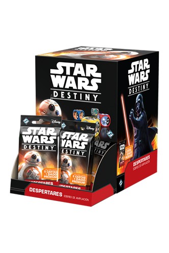 Star Wars: Destiny. Despertares: Expositor de Sobres de Ampliación (PVP uni.)