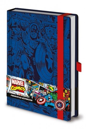 Marvel Comics - Premium Notebook A5 Retro Captain America