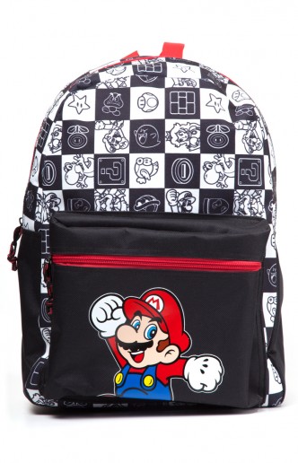 Nintendo - Jumping Mario Black Backpack