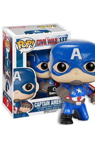 Pop! Marvel: Civil War - Capitán América Action Exclusive