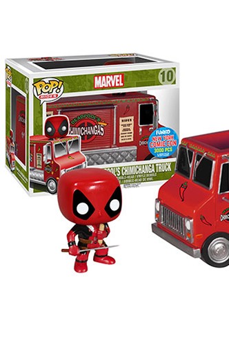 Pop! Rides: Deadpool - Chimichangas Truck Red Exclusivo