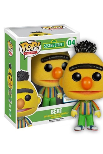 Pop! Barrio Sesamo: Bert Flocked Exclusivo