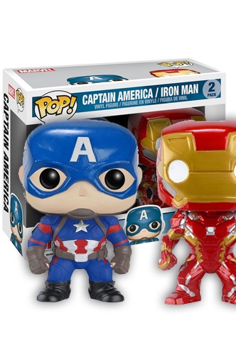 Pop! Marvel: Capitán América & Iron Man Pack 2