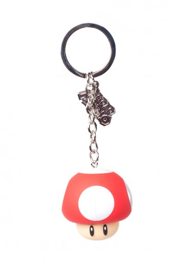 Nintendo - Mushroom Rubber 3D Keychain