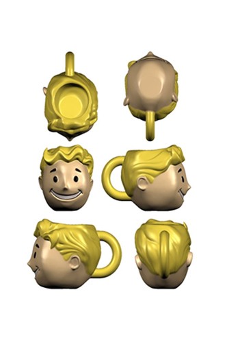 FALLOUT - taza Vault Boy cabeza en 3D