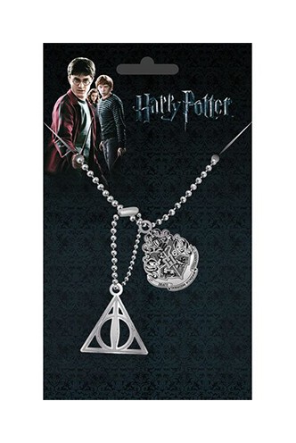 Harry Potter - Dog Tags with ball chain Crest & Hallows