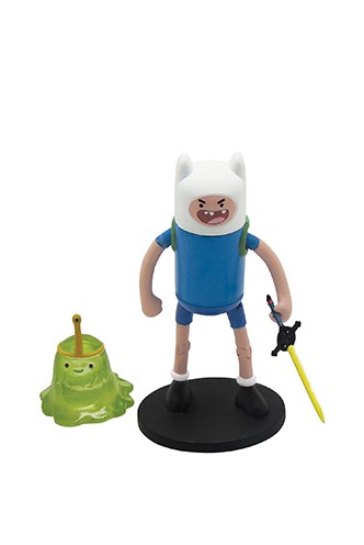 Hora de Aventuras - figuras Finn + Princesa Slime