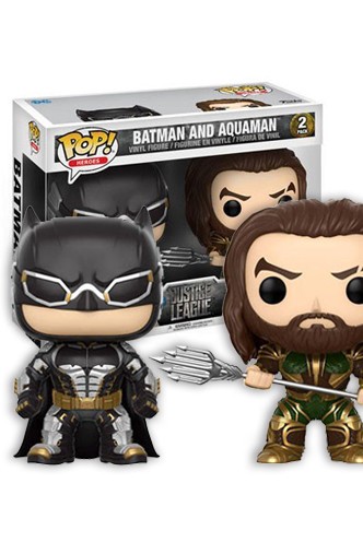 Pop! DC Comic: Justice League - Batman & Aquaman Pack Exclusiva