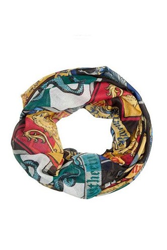 Harry Potter - Crests Infinity Loop Scarf