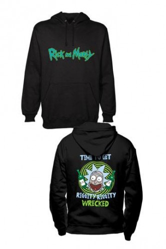 Rick y Morty - Sudadera capucha Riggity Riggity Wrecked