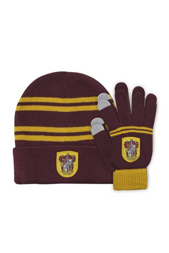 Harry Potter - Guantes y gorro Gryffindor niños