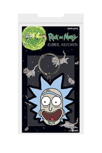 Rick and Morty - Rubber Keychain Rick Crazy Smile