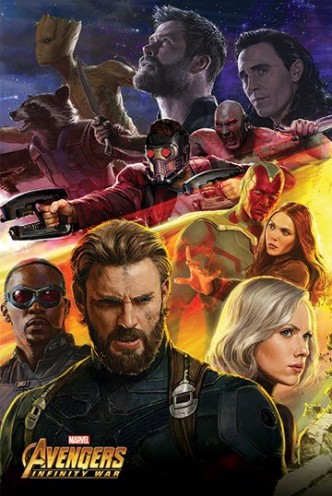 Vengadores Infinity War - Póster Capitan America