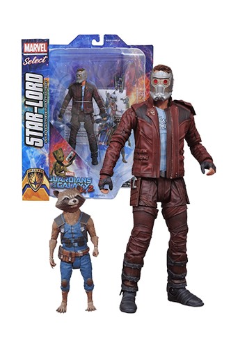 Guardians of the Galaxy Marvel Select Star-Lord & Rocket Raccoon Action Figure 