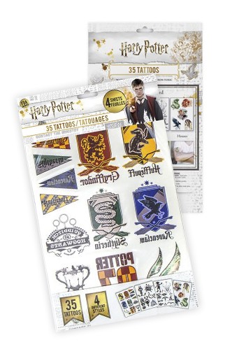 Harry Potter - Set de 35 Tatuajes temporales