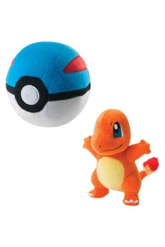 Pokemon - Plush Figure Charmander with Great Ball