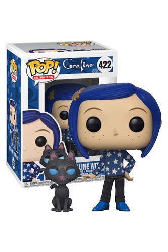 coraline with cat funko pop