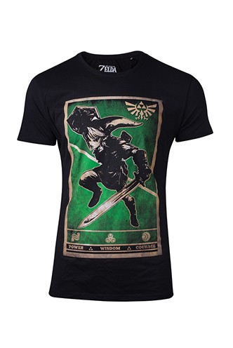 Zelda - Propaganda Link Triforce Men´s T-shirt