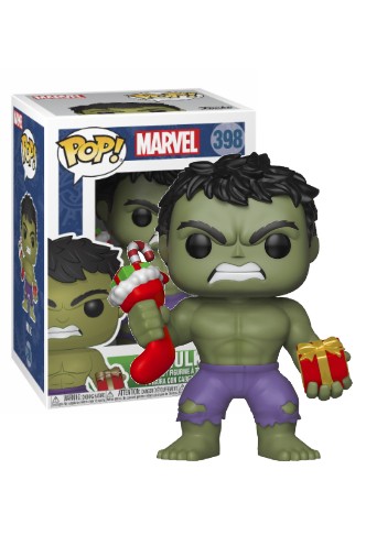 Pop! Marvel: Holiday - Hulk w/ Stocking & Plush