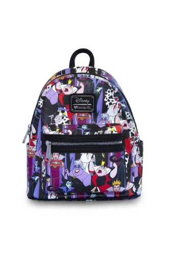 Loungefly - Mini mochila de cuero Villanas Disney