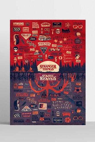 Stranger Things - Poster the upside down