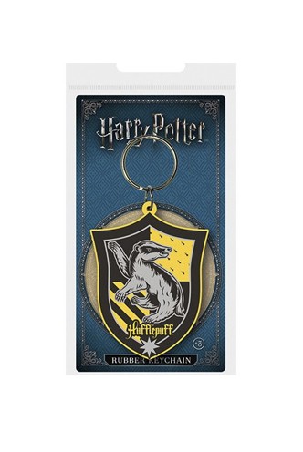 Harry Potter - Llavero caucho Hufflepuff 