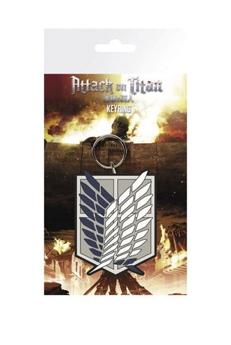 Attack on Titan - S2 Llavero caucho Badge