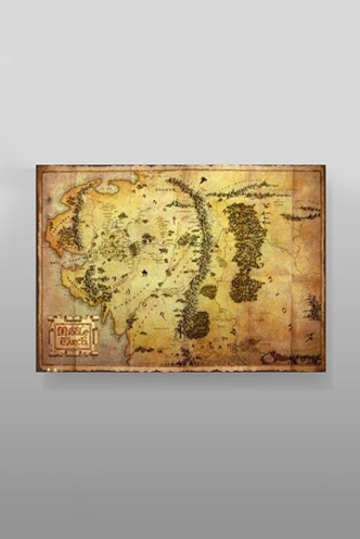 The Hobbit - Map Poster