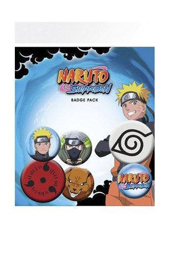 Naruto Shippuden - Pack 6 Chapas Mix