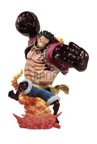 One Piece - Estatua Monkey D. Luffy Gear 4 Kong Gun Crimson