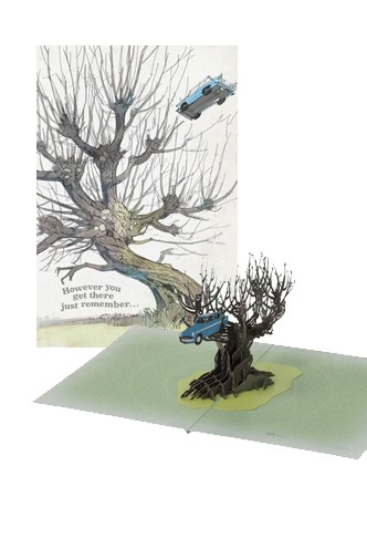 Harry Potter - Greeting Card 4D Whomping Willow