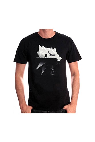 Witcher Camiseta Wolf Silhouette
