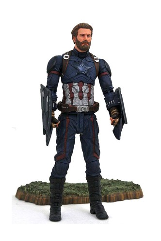 Vengadores Infinity War Marvel Select Figura Capitan America 18 cm