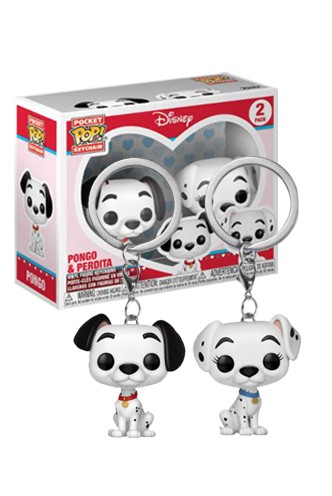 Funko Keychain: Disney - 101 Dalmatas: Pongo & Perdita Pack