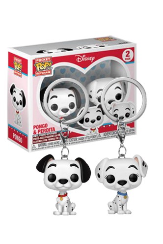 Funko Keychain: Disney - 101 Dalmatas: Pongo & Perdy Pack