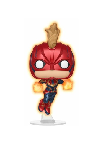 Pop! Marvel: Captain Marvel Flying Glow Exclusiva