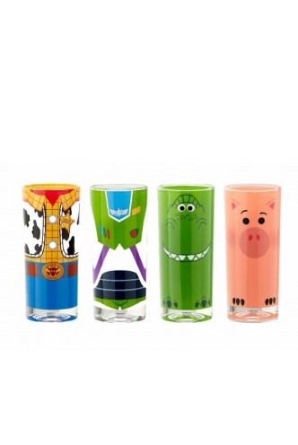 Toy Story 4 - Tumbler Set Buzz, Woody, Rex & Hamm