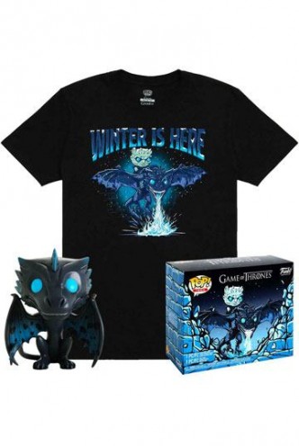 Pop Tee! Game of Throne T-shirt and Minifigure Icy Viserion set