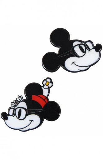 Disney Minnie and Mickey Brooch