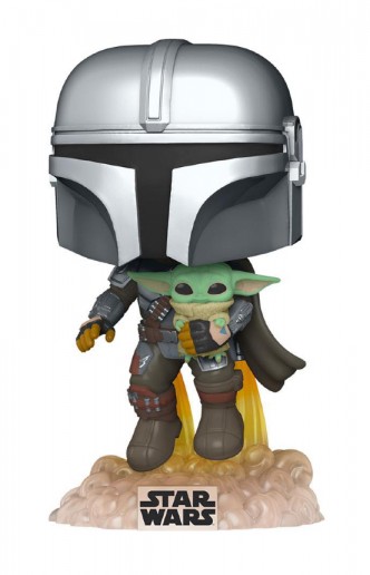 Pop! Star Wars: The Mandalorian - Mando Flying w/Jet Pack