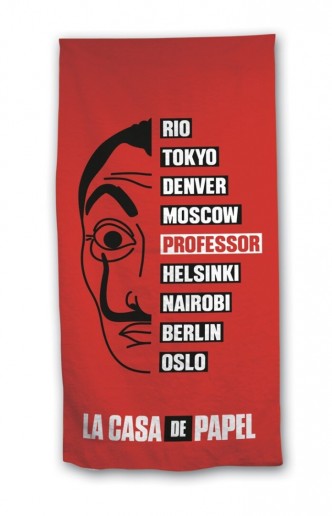 The Money Heist Names Beach Towel