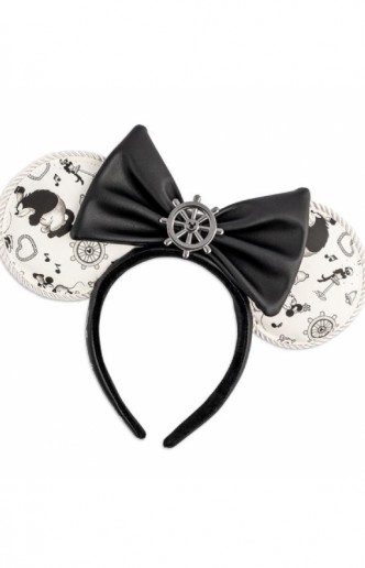 Loungefly - Disney: Steamboat Willie - Diadema Bow Rope Piping 