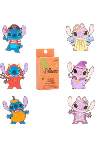 Loungefly - Blind Box Pin Disney: Stitch & Angel Halloween