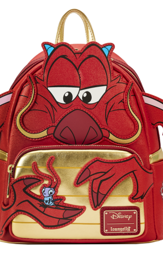 Loungefly - Mini Mochila Mulan 25th Anniversary - Mushu Glitter Cosplay