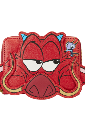 Loungefly - Mulan 25th Anniversary - Mushu Glitter Cosplay Wallet Zip