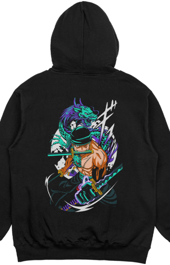 One Piece - Made in Japan Legendary Swordman Black Oversize Hoodie