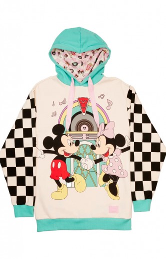 Loungefly - Sudadera Disney Mickey & Minnie Date Night Dinner