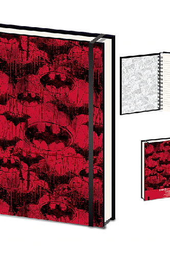 Batman - Notebook A5 (Red Logo)