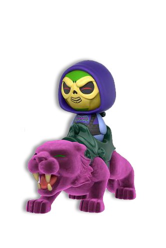 Borbz Ridez: Masters of the Universe - Battle Armor Skeletor & Flocked Panthor SDCC 2017 Exclusive
